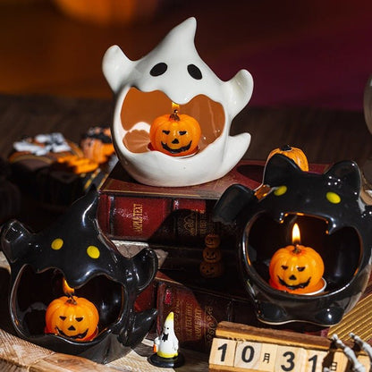 Halloween Themed Candle Holders - patchandbagel