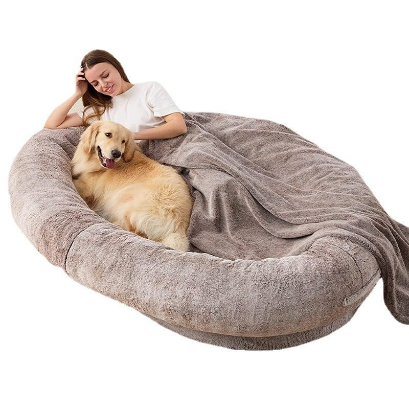 Human Sized Plush Dog Bed - patchandbagel