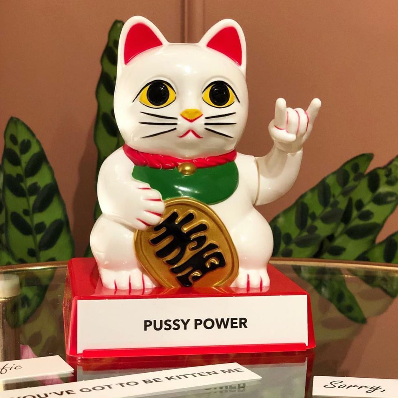 Rude Fortune Cat Figurine – Funny Gift & Decor
