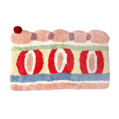 Strawberry Cake Rug - patchandbagel