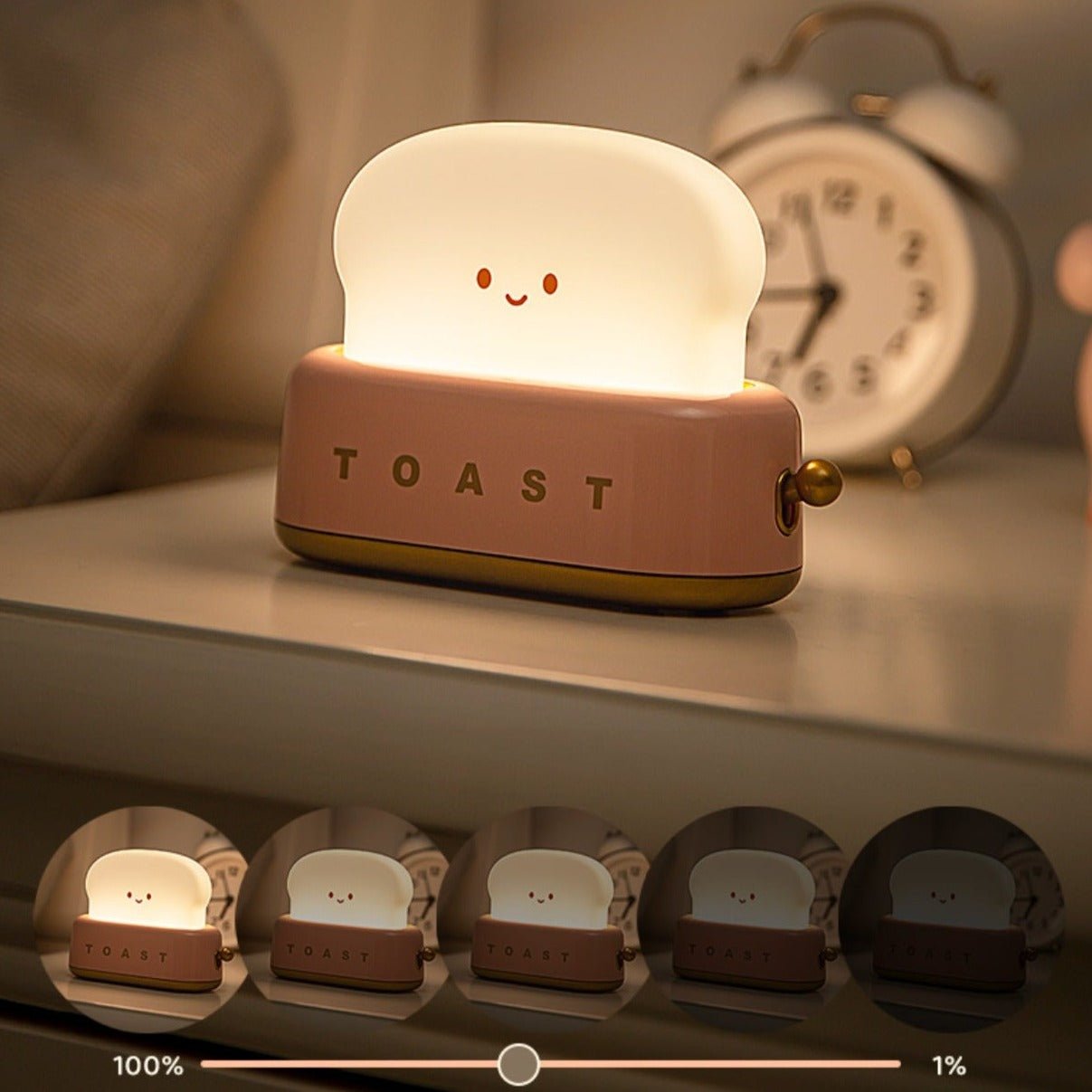 Smiley Toast Night Lamp - patchandbagel